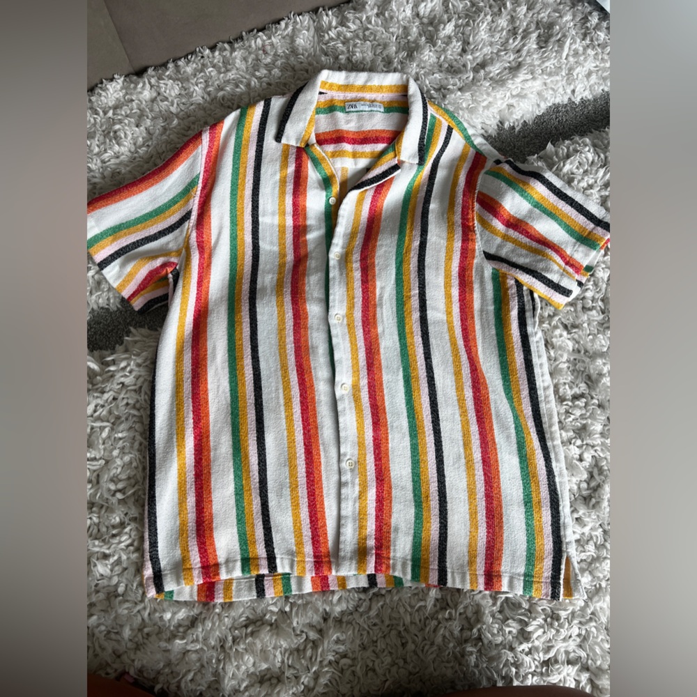 Zara Multicolor Striped Shirt